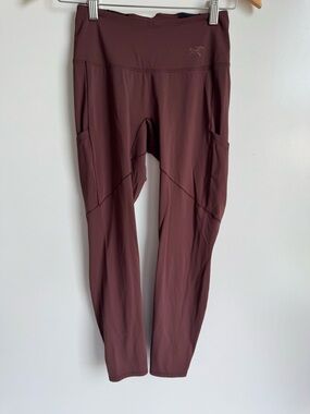 Arc'teryx Oriel Leggings Burgundy GNOSIS Women XS hiking climbing gorpcore